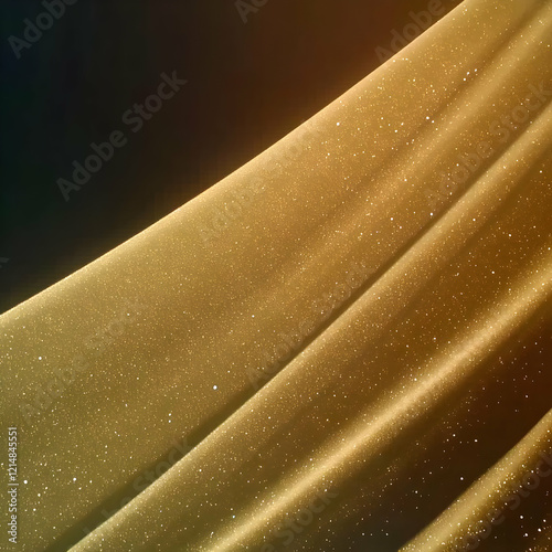Glittering Gold Fabric Flow...