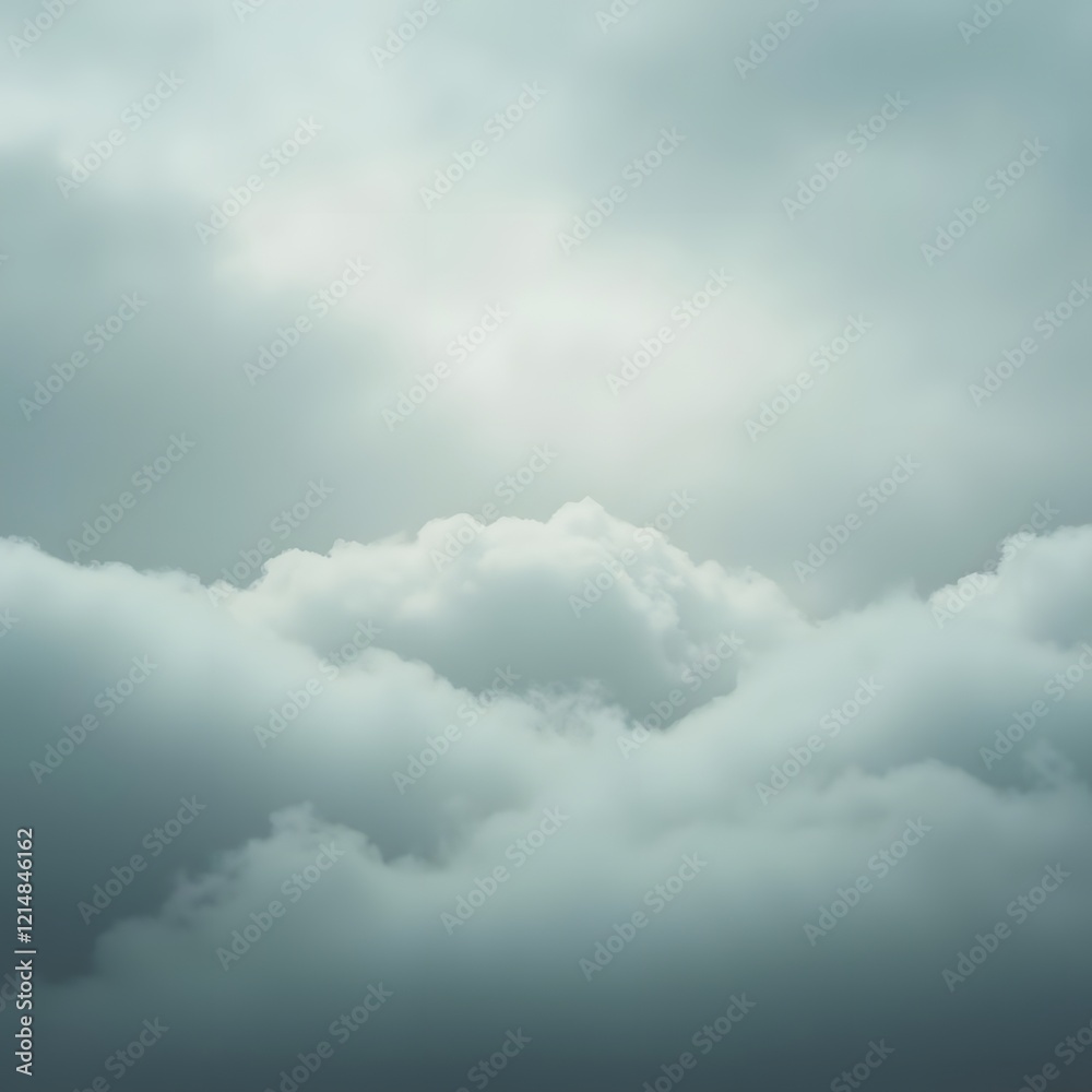 Tranquil Cloudscape Dreamy Skies in Softly Textured Serenity Tranquil Cloudscape Dreamy Skies in Softly Textured Serenity