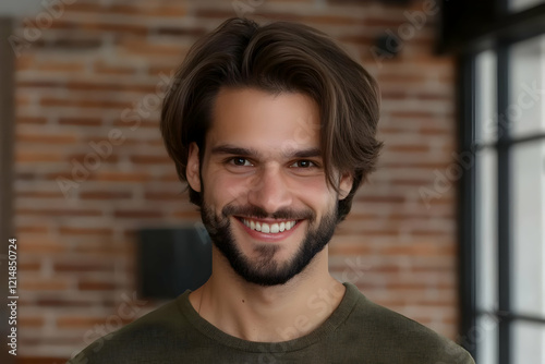 Portrait of a Smiling Man w...