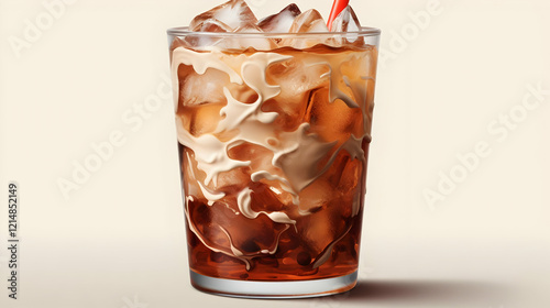 Iced Coffee with Cream and ...