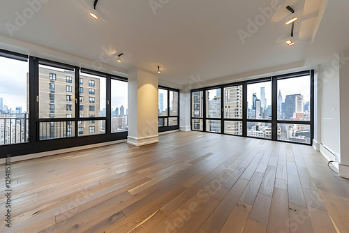 Spacious Empty Room Showcas...