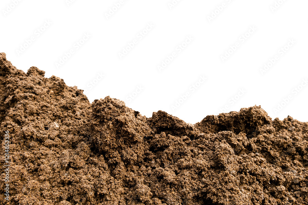 pile of soil with isolated background pile of soil with isolated background