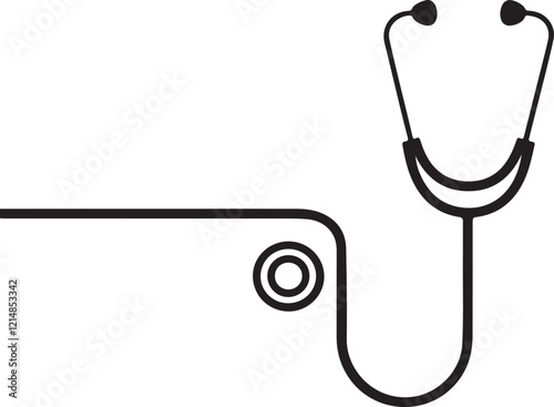 stethoscope isolated on white and stethoscope on white background