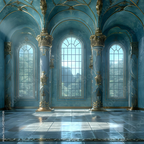 Elegant Palace Interior wit...