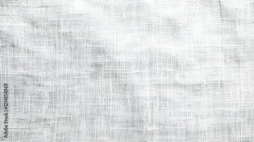 White Fabric Texture Shows a Grid Pattern with Small Squares, Creating a Subtle Textured Background.