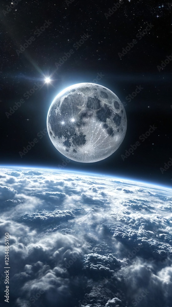 full moon over the sky full moon over the sky
