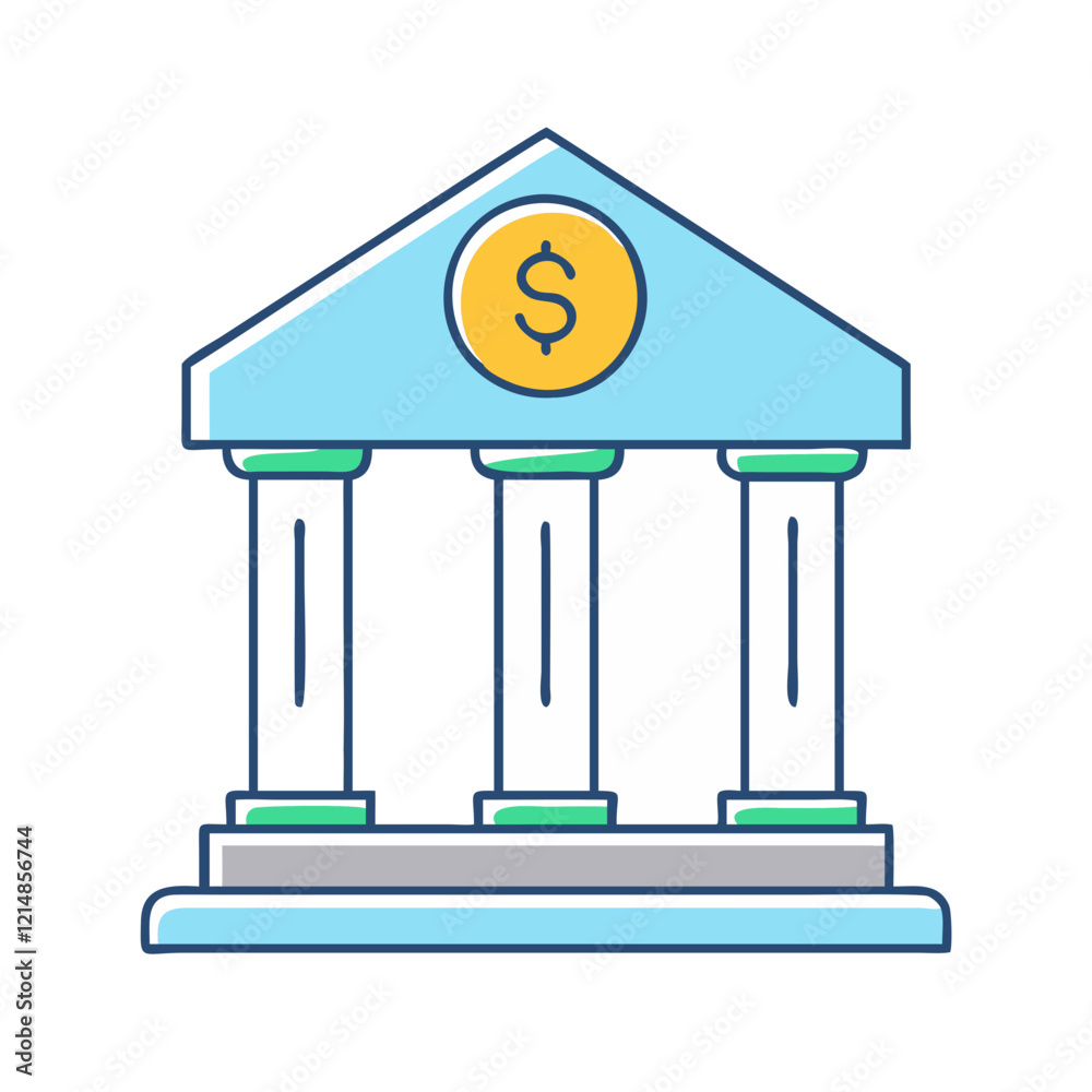 bank icon, bank vector illustration-simple illustration of bank, perfect for bank logos and icons bank icon, bank vector illustration-simple illustration of bank, perfect for bank logos and icons