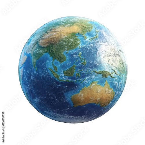 Isolated Planet Earth View from Space