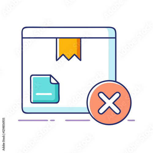 cancel order icon, cancel order vector illustration-simple illustration of cancel order, perfect for cancel order logos and icons