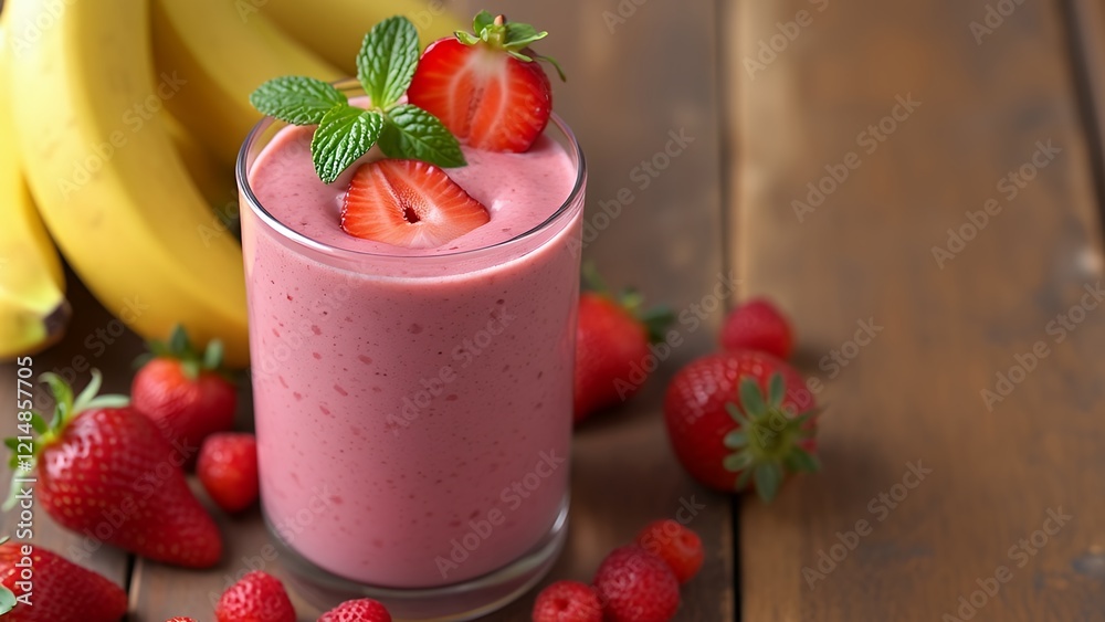 strawberry smoothie with banana strawberry smoothie with banana