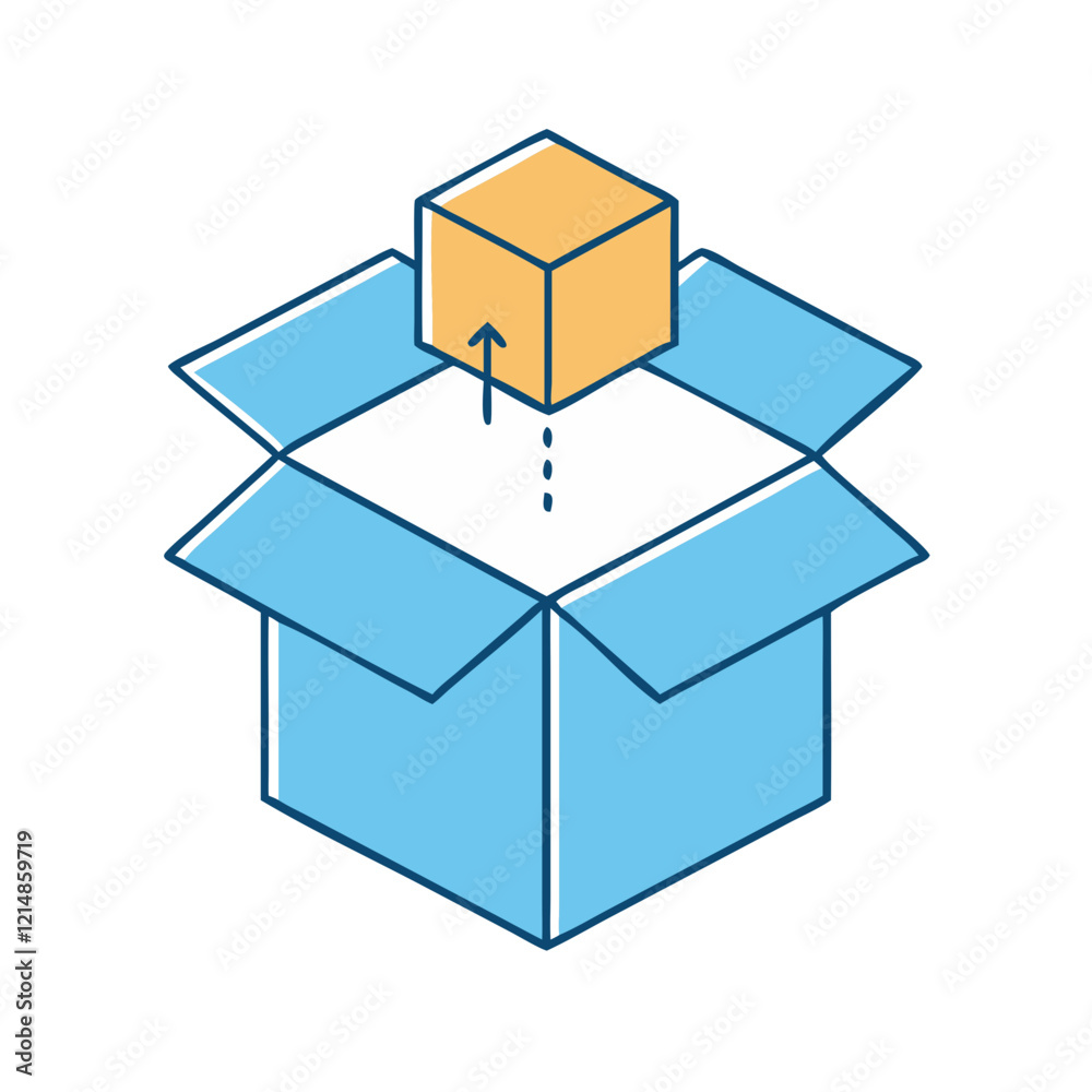 package icon, package vector illustration-simple illustration of package, perfect for package logos and icons