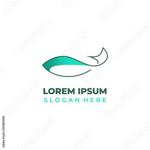 Free Download The fish logo is a combination of shape and lineart styles. A semi-lineart fish logo that is simple and artistic, reflecting beauty, agility, harmony, and an elegant modern design. - GFXLoad
