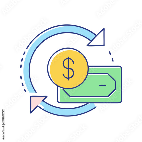 refund icon, refund vector illustration-simple illustration of refund, perfect for refund logos and icons