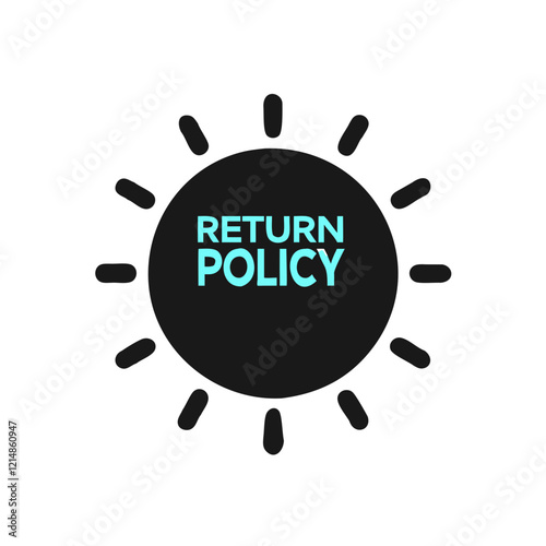return policy icon, return policy vector illustration-simple illustration of return policy, perfect for return policy logos and icons