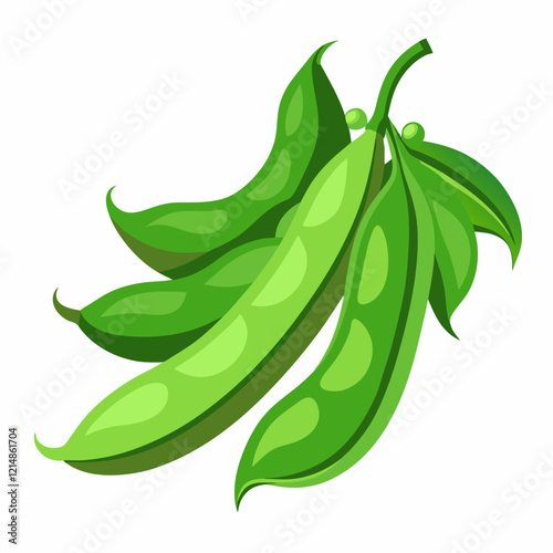 peas isolated on white