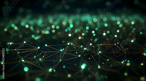 Abstract 3D Network Structu...