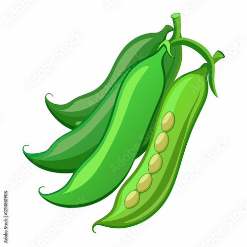 peas isolated on white