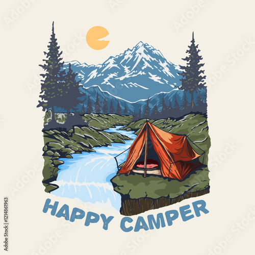 tent in the mountains