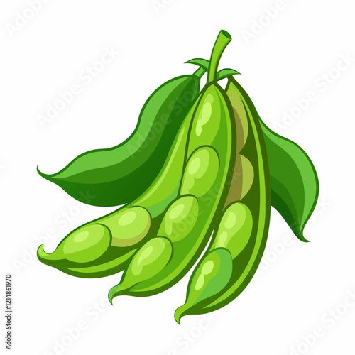 peas isolated on white