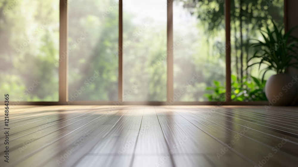 A serene yoga studio backdrop with bamboo flooring and natural light filtering through large windows, Yoga studio scene, Tranquil and peaceful style A serene yoga studio backdrop with bamboo flooring and natural light filtering through large windows, Yoga studio scene, Tranquil and peaceful style