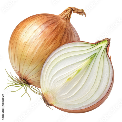 Wallpaper Mural High-Resolution Onion Photography Whole and Halved, Isolated on Transparent Background, Vegetable, Food, onion, vegetable, ingredient Torontodigital.ca