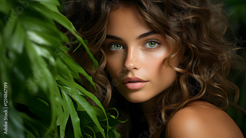 Beautiful Woman Poses Seren...