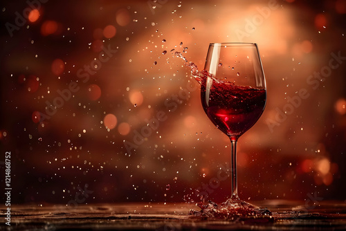 Red Wine Splashes Dynamical...
