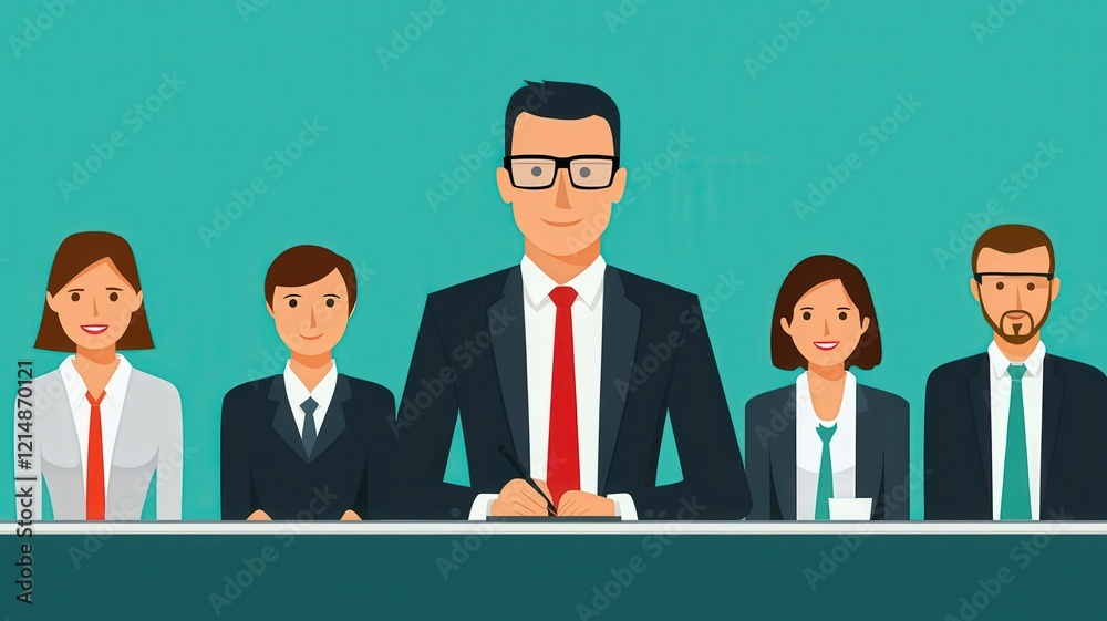 Virtual meetings concept. A group of professionals seated at a table, engaged in a meeting or discussion. Virtual meetings concept. A group of professionals seated at a table, engaged in a meeting or discussion.