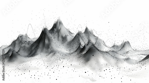 Abstract 3D particle mounta...