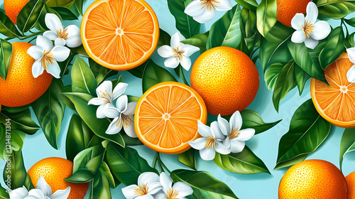 Ripe Oranges and Delicate B...