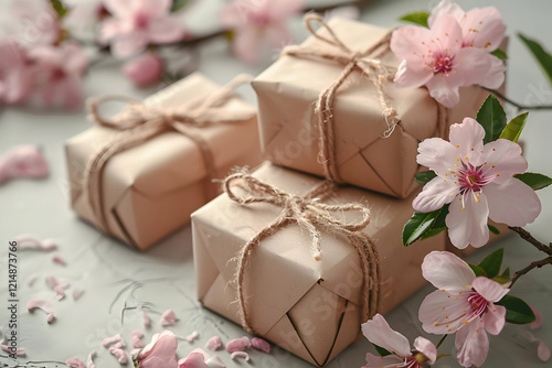 Three Gift Boxes Wrapped in...