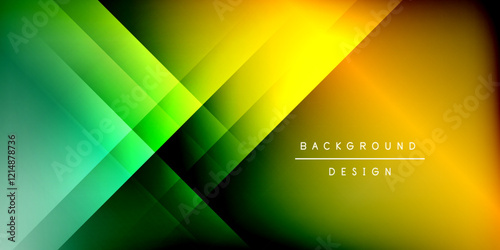 Dynamic shadow lines geometric shapes