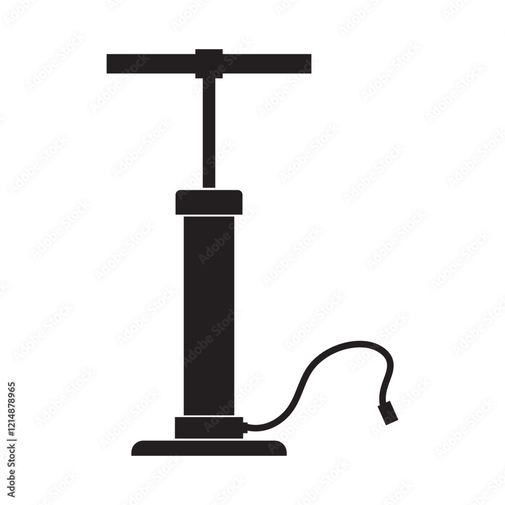 Bicycle pump icon design. isolated on white and black background. vector illustration. EPS 10 Bicycle pump icon design. isolated on white and black background. vector illustration. EPS 10