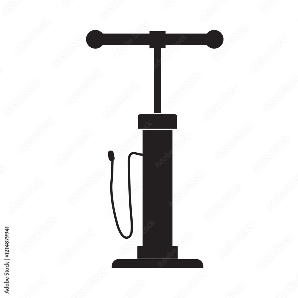 Bicycle pump icon design. isolated on white and black background. vector illustration. EPS 10 Bicycle pump icon design. isolated on white and black background. vector illustration. EPS 10