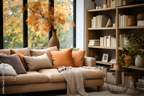 Cozy Living Room Decorated ...