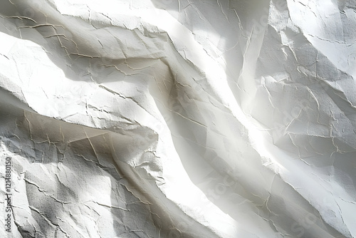 White crumpled paper forms ...