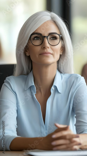 Thoughtful Businesswoman Co...