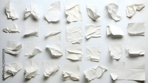 Crumpled and Uncrumpled Whi...