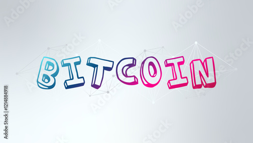 Bitcoin. Blockchain technology. Decentralization. Vector illustration for decentralized finance, business, finance, cryptocurrency, digital global trade, payment, exchange