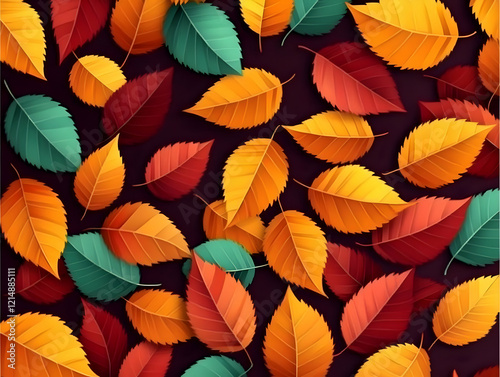 Colorful Autumn Leaves Back...