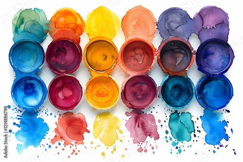 Vibrant Watercolor Paints S...
