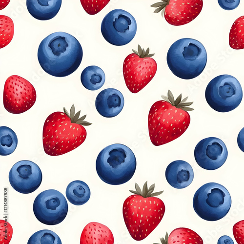 Scattered Strawberries and ...