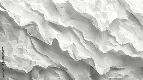 White crumpled paper create...