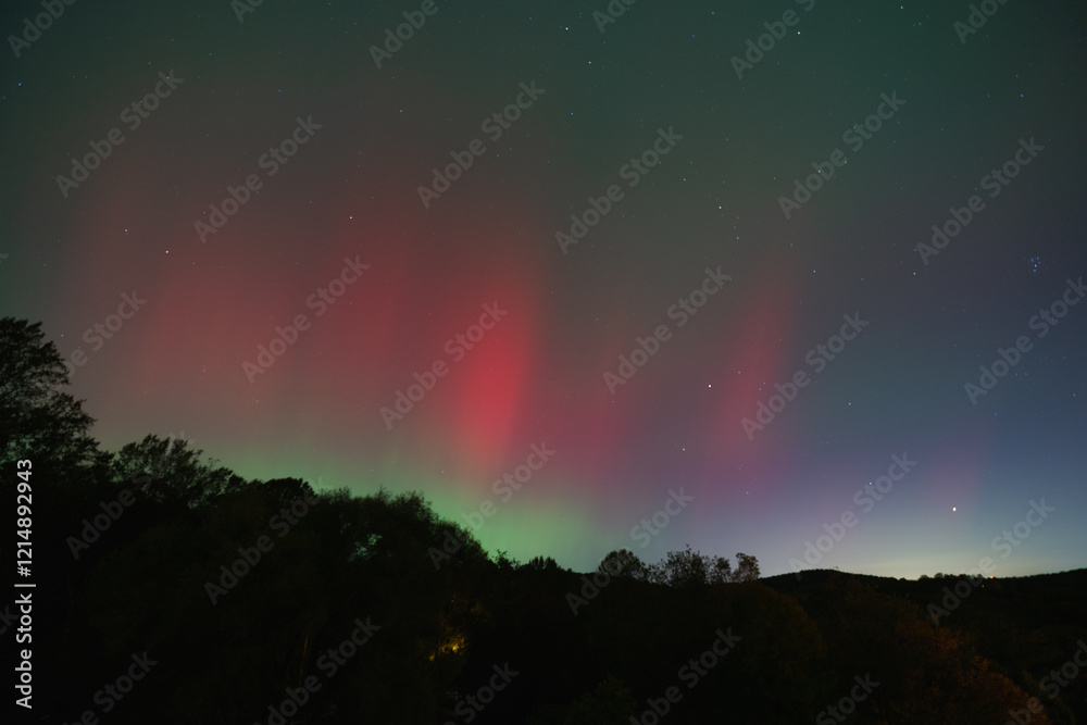 Fototapeta premium northern lights in pennsylvania