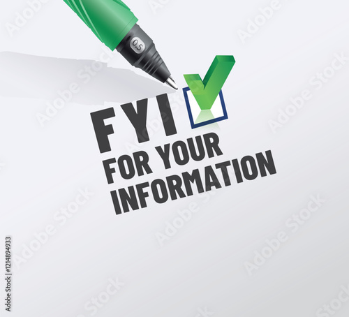 FYI - acronyme - For Your Information