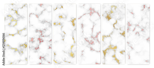 Set of marble texture backgrounds