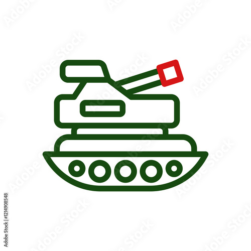 Tank Icon Vector, Military Equipment