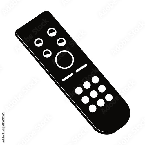tv remote control isolated on white background