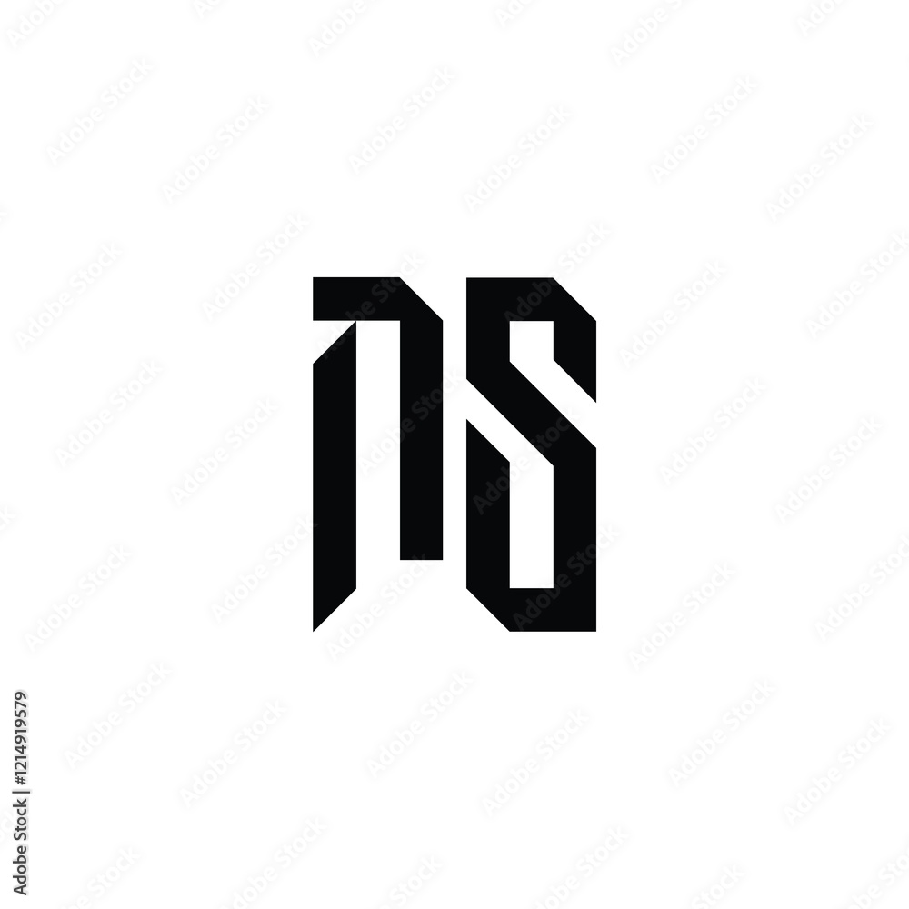 NS monogram logo design letter text name symbol monochrome logotype alphabet character simple logo NS monogram logo design letter text name symbol monochrome logotype alphabet character simple logo
