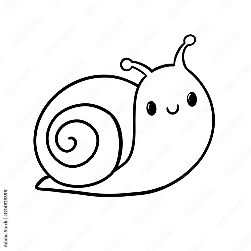 Fototapeta premium Cute Snail